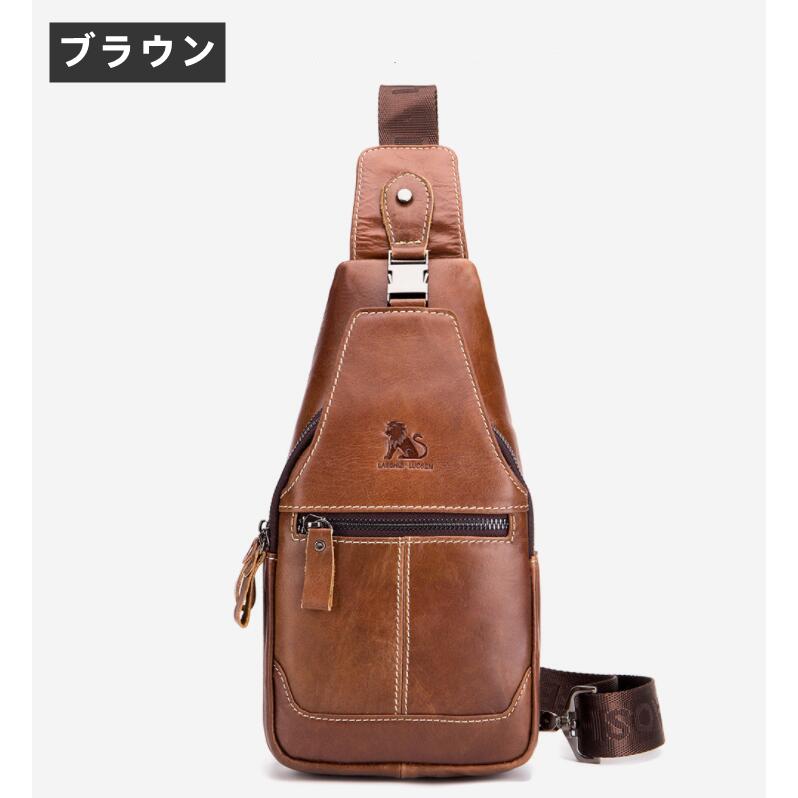 ショルダーバッグ メンズ ボディバッグ 本革 大容量 肩掛けバッグ 斜めがけバッグ 防水 ワンショルダーバッグ  斜めがけ iPad収納可能 人気 通勤 旅行 盗難防止 |  | 09