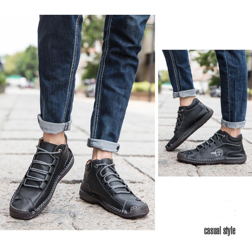 メンズ ドライビングシューズ ハイカット レザー おしゃれ 革靴 レースアップシューズ 紳士靴 ウォーキングシューズ カジュアル 軽量 スニーカー 旅行 運転用 |  | 10