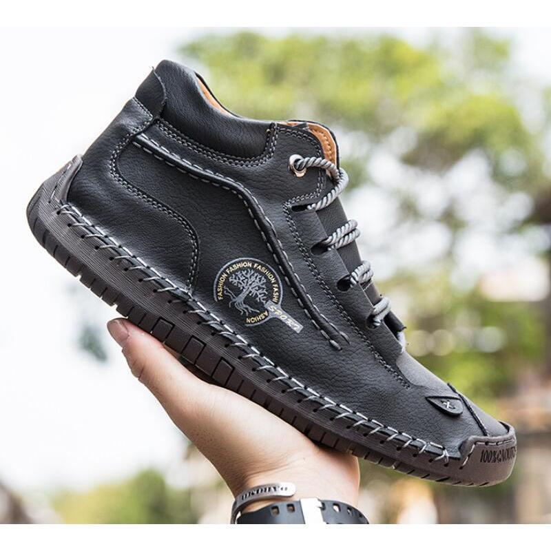 メンズ ドライビングシューズ ハイカット レザー おしゃれ 革靴 レースアップシューズ 紳士靴 ウォーキングシューズ カジュアル 軽量 スニーカー 旅行 運転用 |  | 06