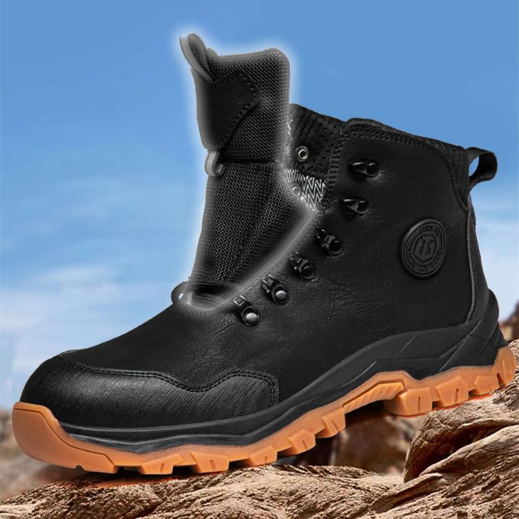 安全靴 作業靴 短靴 紐タイプ  安全シューズ ハイカット 安全スニーカー セーフティーシューズ 先芯入り 耐滑 耐衝撃 耐摩耗 防水 軽量 つまさき保護 黒 |  | 06