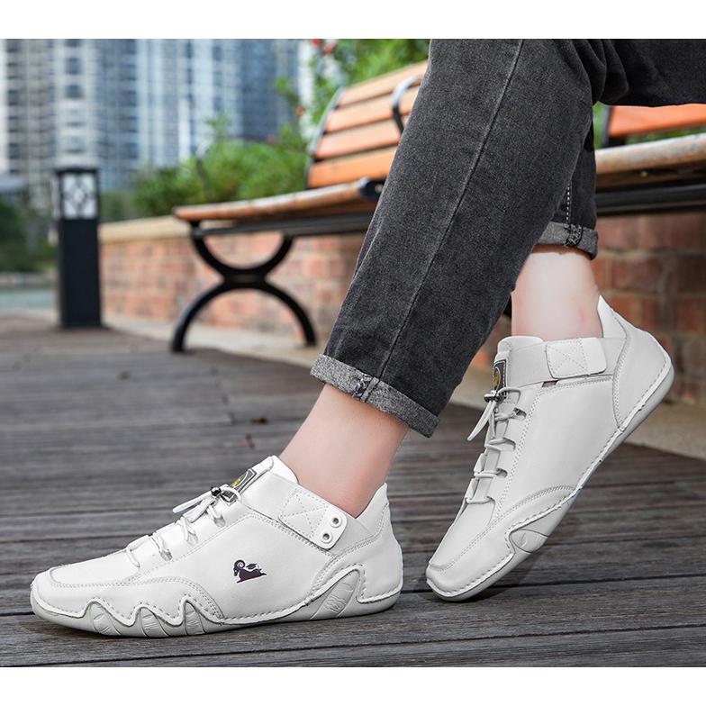 新品 メンズ 革 カジュアルシューズ ドライビングシューズ ウォーキングシューズ  おしゃれ 運転靴 軽量 疲れない 歩きやすい 6カラー EEE 大きいサイズ |  | 08