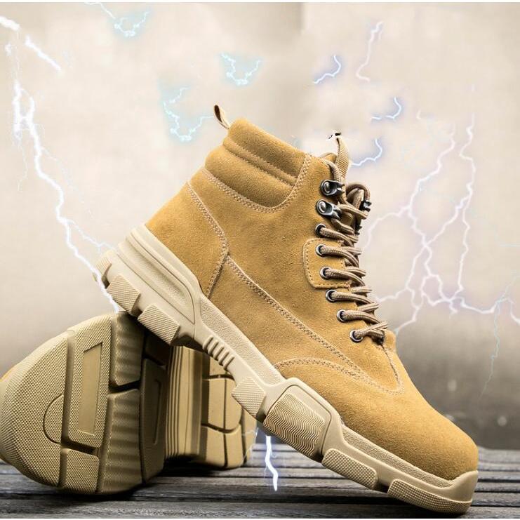 安全靴 作業靴 おしゃれ ハイカット あんぜん靴 革靴 スエード 工事