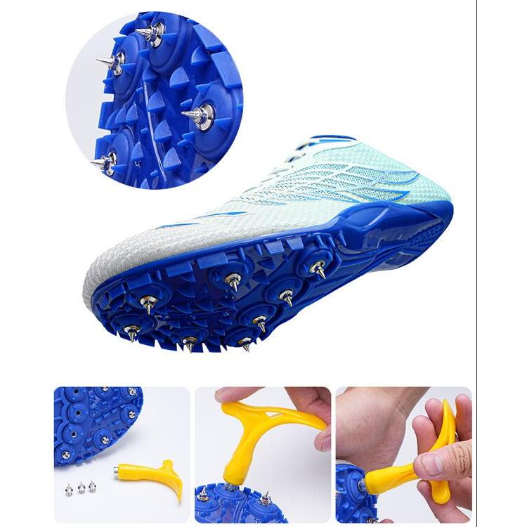 陸上シューズ  軽量 短距離 陸上スパイク トラック800m未満向け  22.5cm-27.5cm 2E |  | 07