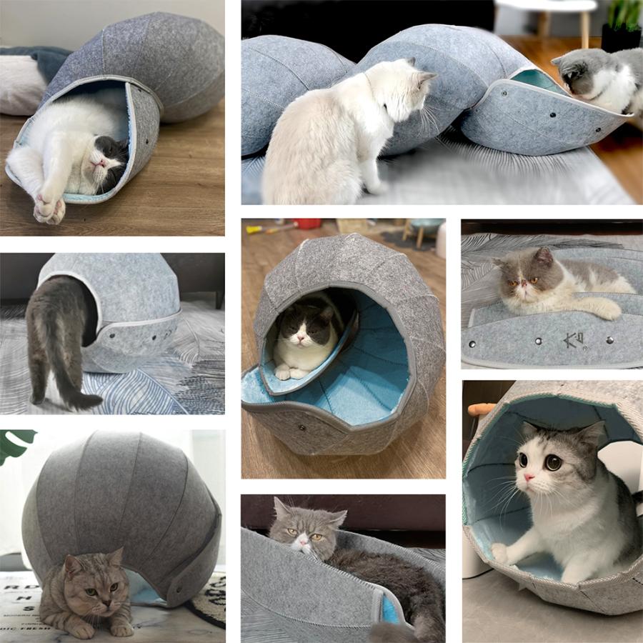 猫ハウス おしゃれ キャットハウス 猫ベッド ネコベッド トンネル おもちゃ かわいい 8 In 1 多機能 折りたたみ式 スリム 丸洗える K1 Klc 001 Cc X Cube 通販 Yahoo ショッピング