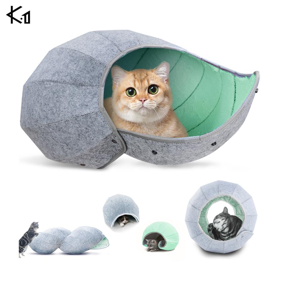 猫ハウス おしゃれ キャットハウス 猫ベッド ネコベッド トンネル おもちゃ かわいい 8 In 1 多機能 折りたたみ式 スリム 丸洗える K1 Klc 001 Cc X Cube 通販 Yahoo ショッピング