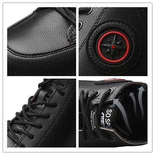 防水安全靴 ハイカット おしゃれ 牛革 作業靴 先芯入 ハイカット 安全スニーカー セーフティーシューズ つま先保護 耐衝撃 ワーキングシューズ |  | 05