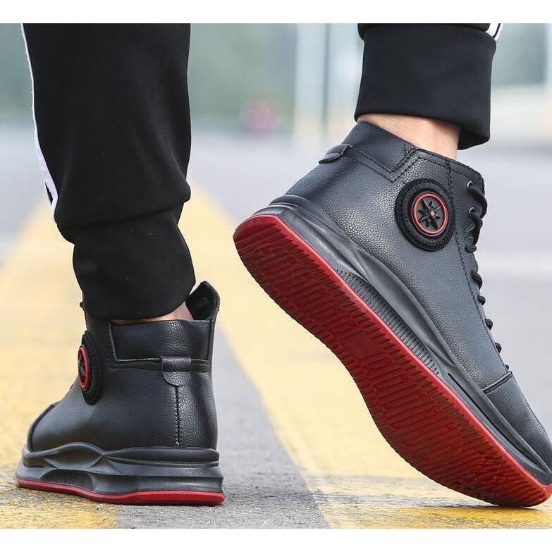 防水安全靴 ハイカット おしゃれ 牛革 作業靴 先芯入 ハイカット 安全スニーカー セーフティーシューズ つま先保護 耐衝撃 ワーキングシューズ |  | 06