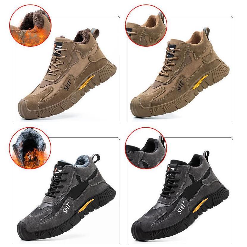 ハイカット 安全靴 メンズ 作業靴 おしゃれ あんぜん靴 革靴 労働保険靴 先芯 つま先保護 耐磨耗 防滑 絶縁  防水 防寒 防滑 踏み抜き防止 2色 2タイプ |  | 01