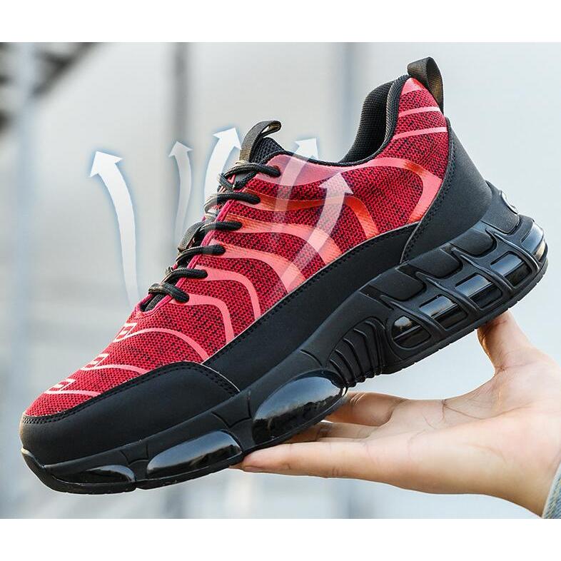 安全靴 あんぜん靴 作業靴 鋼先芯 通気 耐滑 耐摩耗 おしゃれ スニーカー 衝撃吸収 厚底 メンズ レディース 黒 赤 ワーク シューズ |  | 09