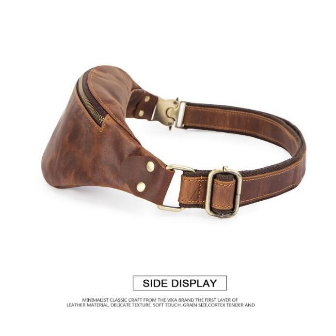 ボディバッグ メンズ ウエストポーチ ボディバック レザー 牛革 革 横型 軽量 コンパクト ヴィンテージ |  | 03