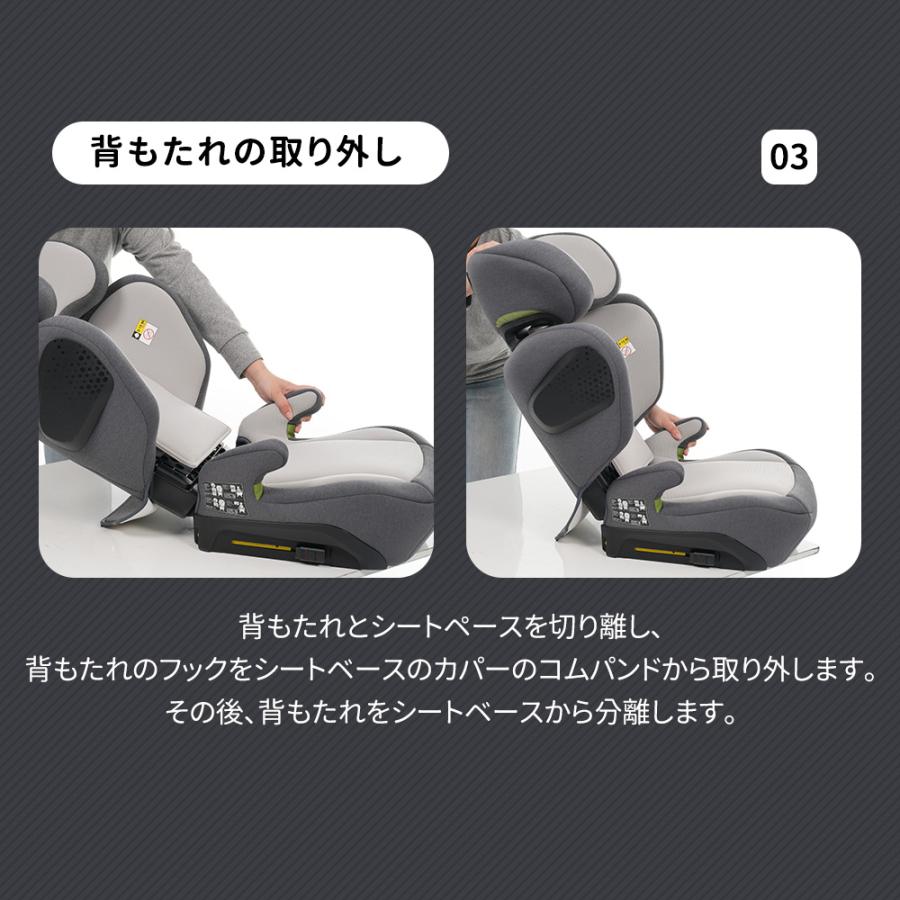 ジュニアシート 肘掛け付き 3歳~12歳頃 新安全基準R129適合