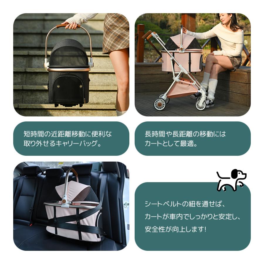 ペットカート 対面式 分離式 2way 折りたたみ フルオーペン 4輪 ストッパー付き 犬カート ドッグカート バッグ カート ペット用 介護 お出かけ 旅行 通院 |  | 20