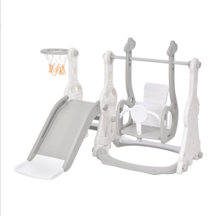 滑り台 すべり台 幼児用滑り台とブランコセット　バスケットゴール　ブランコ三段階調整可　遊具 室内遊具　室外　屋内 家庭用 大型遊具 プレゼント |  | 01