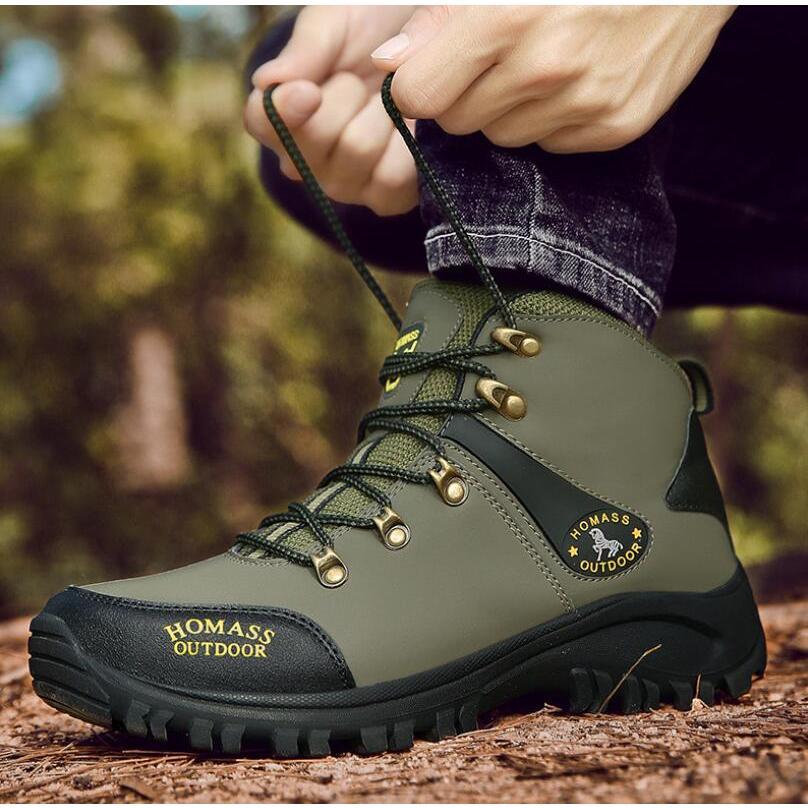 メンズ ハイキングシューズ トレッキングブーツ 登山靴 アウトドアシューズ 防滑 ハイカット ウォーキングシューズ 防水 幅広 スニーカー |  | 03
