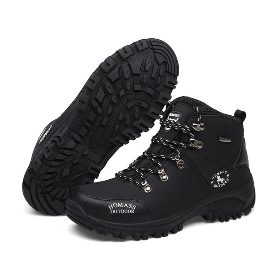 メンズ ハイキングシューズ トレッキングブーツ 登山靴 アウトドアシューズ 防滑 ハイカット ウォーキングシューズ 防水 幅広 スニーカー |  | 05