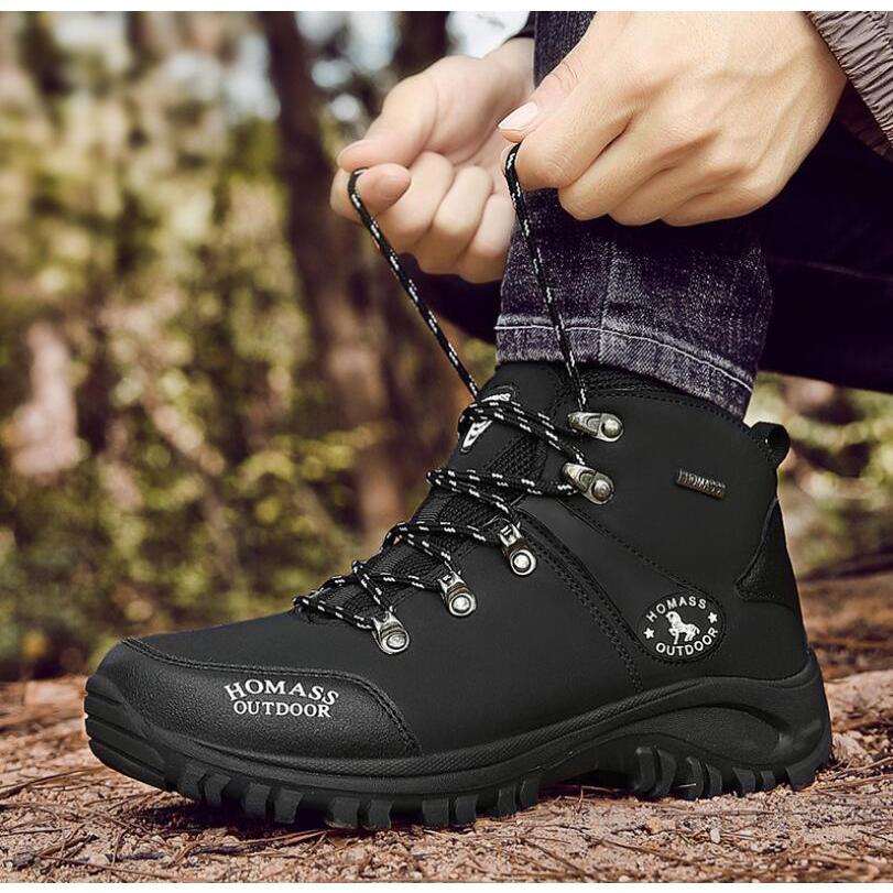 メンズ ハイキングシューズ トレッキングブーツ 登山靴 アウトドアシューズ 防滑 ハイカット ウォーキングシューズ 防水 幅広 スニーカー |  | 07