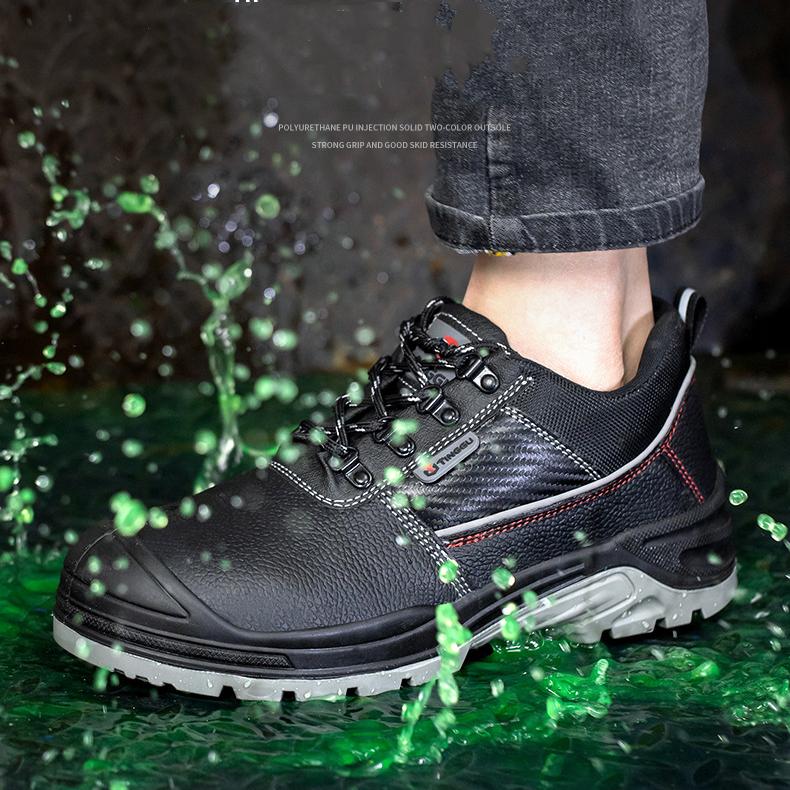 安全靴 牛革 作業靴 メンズ レディース ハイカット/ローカット 鋼先芯 つまさき保護 鋼製ミッドソール 防水 防塵 耐磨耗 耐油 衝撃吸収 男女兼用 |  | 07