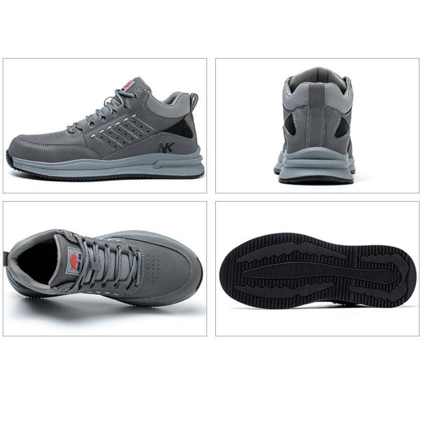 新品 おしゃれ安全靴 ハイカット 作業靴 鋼先芯 メンズ レディース つま先保護 防刺 通気性 軽量 耐滑 防熱 セーフティーシューズ ワークシューズ 日常着用 |  | 04