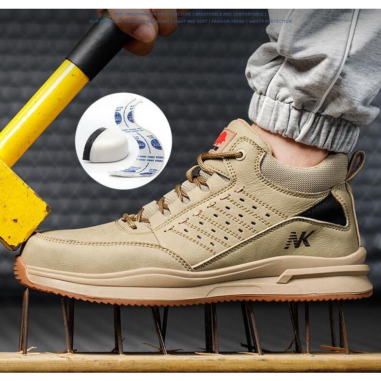 新品 おしゃれ安全靴 ハイカット 作業靴 鋼先芯 メンズ レディース つま先保護 防刺 通気性 軽量 耐滑 防熱 セーフティーシューズ ワークシューズ 日常着用 |  | 05