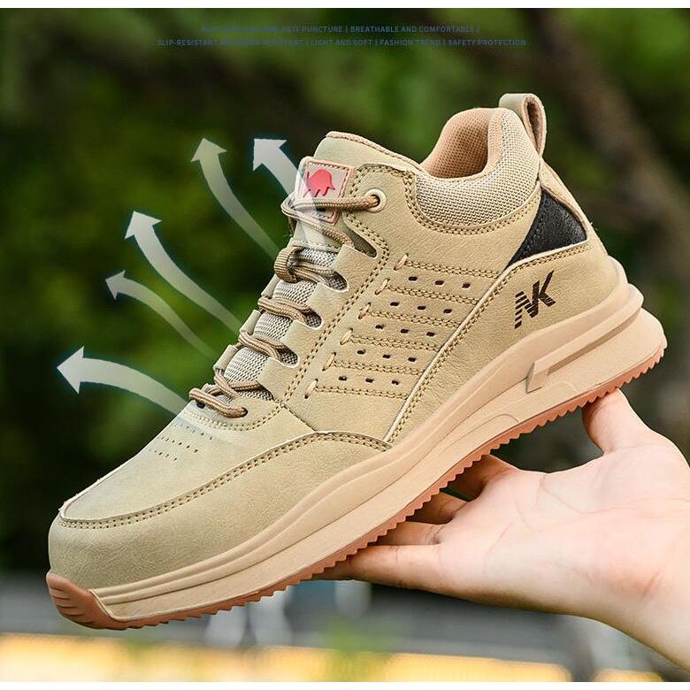 新品 おしゃれ安全靴 ハイカット 作業靴 鋼先芯 メンズ レディース つま先保護 防刺 通気性 軽量 耐滑 防熱 セーフティーシューズ ワークシューズ 日常着用 |  | 06