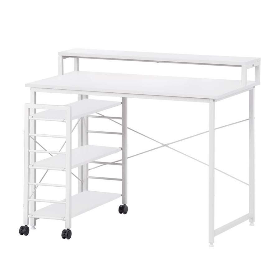 【ナチュラル】パソコンデスクキャスター付きで移動可能ラック付きデスクワークデスク 楽天市場】パソコンデスク キャスター付き 移動可能ラック付き