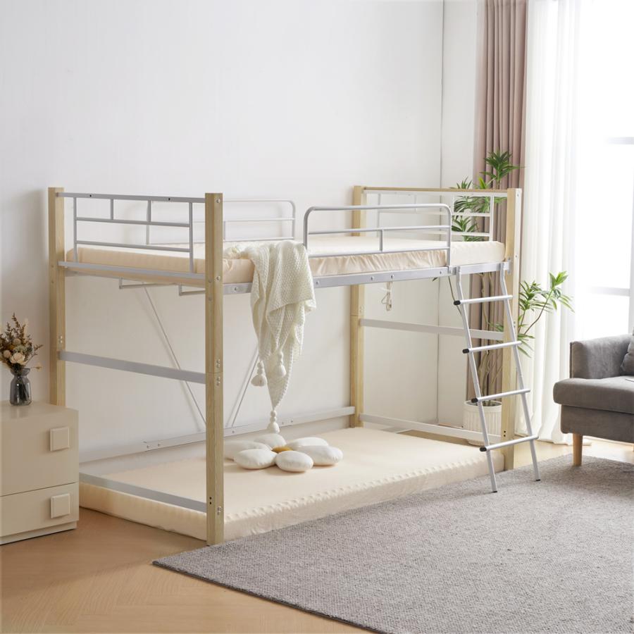 ロフトベッド パイプベッド シングル 耐荷重150kg 高さ140cm システム