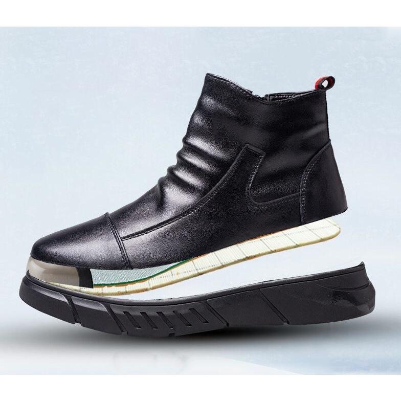 ハイカット 防水安全靴 メンズ 作業靴 おしゃれ あんぜん靴 革靴