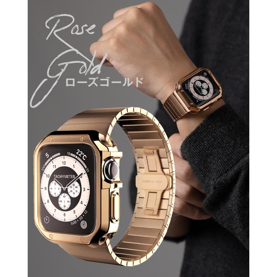Apple Watch バンド 可愛い ステンレス アップルウォッチ メンズ