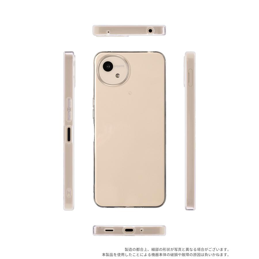 AQUOS wish4 R9 ケース クリア スマホケース 韓国 透明ケース アクオス
