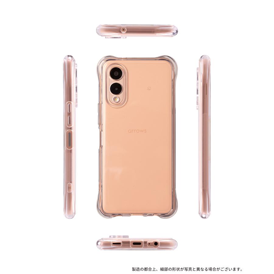 未使用近arrows We2 本体 ピンク クリアケース、画面付き アローズ We2 プラス ケース クリア arrows we2 Plus 可愛い 耐衝撃 F