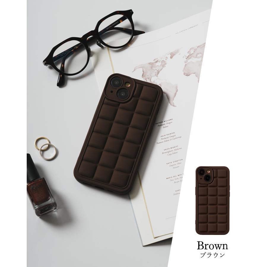 iPhone 14 13 12 11 ケース アイフォン チョコレート マット くすみ