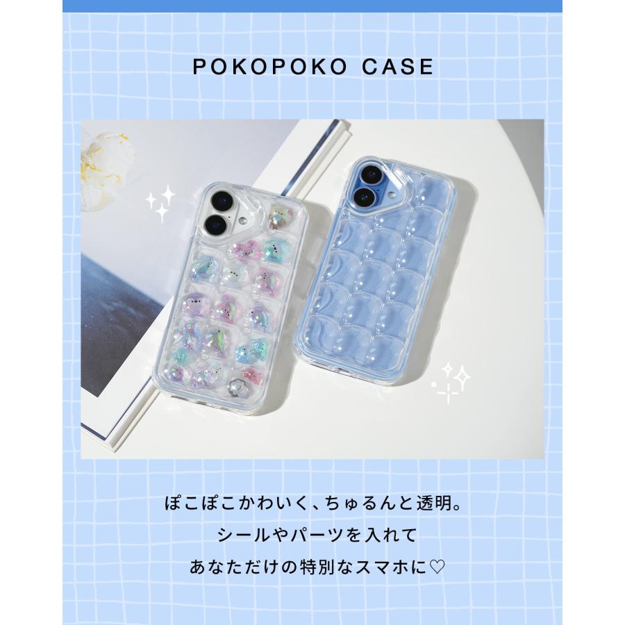 ぽこぽこ スマホケース iPhone 17 16 15 Pro ケース シャカシャカ