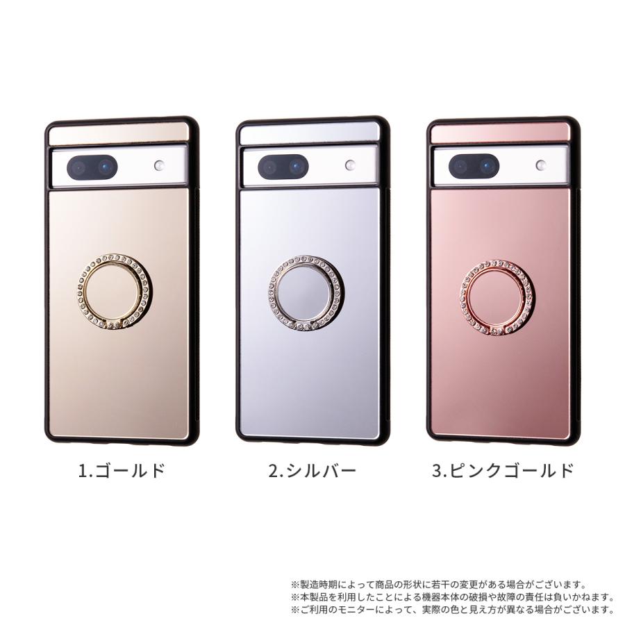 Google Pixel 8 7a 8a ケース ミラー リング付き お洒落 可愛い 女性