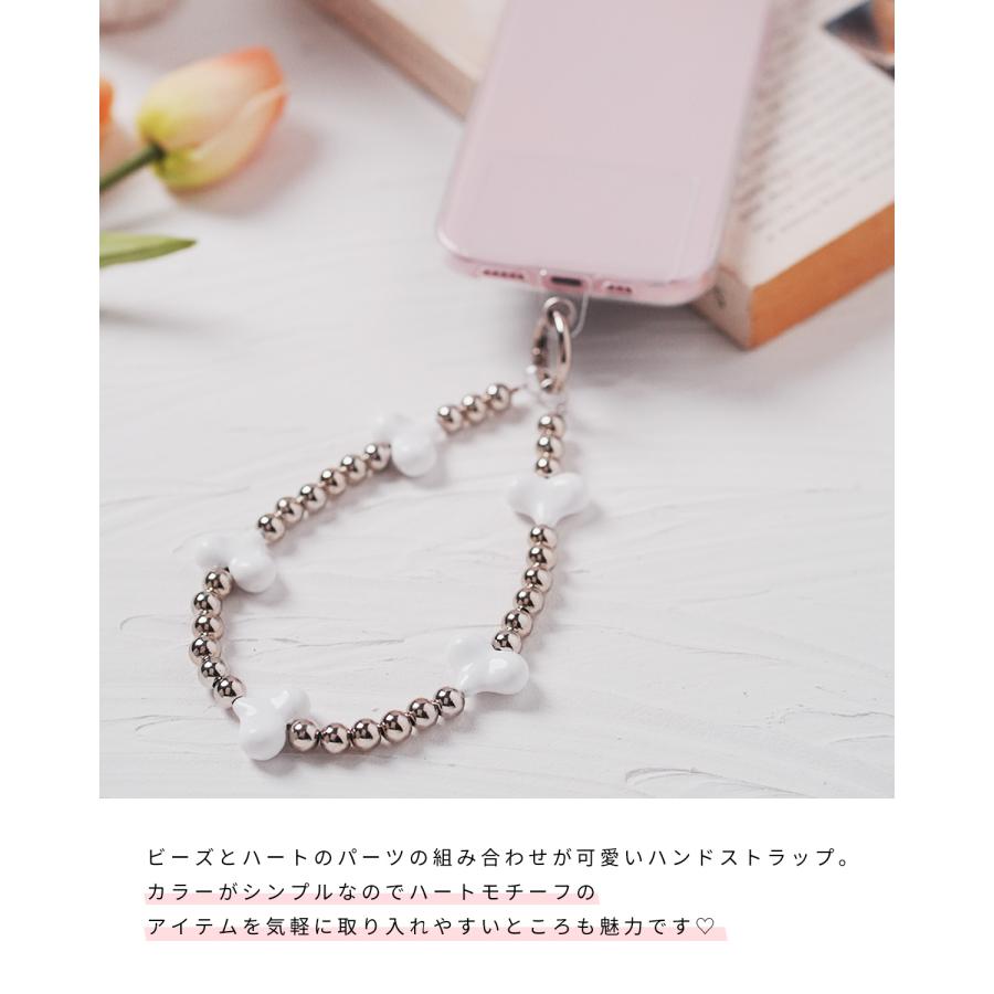 スマホ ストラップ 手首 ハンドストラップ ハート かわいい おしゃれ
