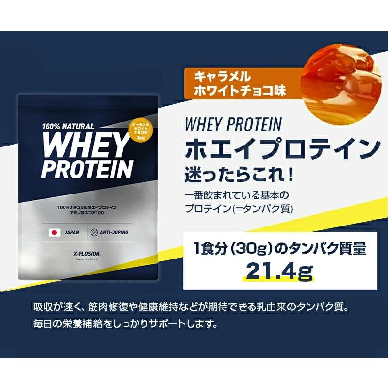 2022年最新春物 エクスプロージョン ホエイプロテイン キャラメル