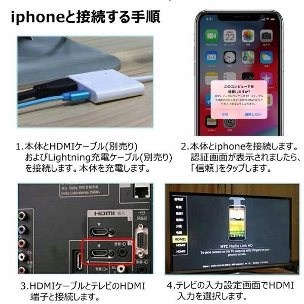 iPhone HDMI 変換アダプタ Switch ドック TYPE-C lightning 変換