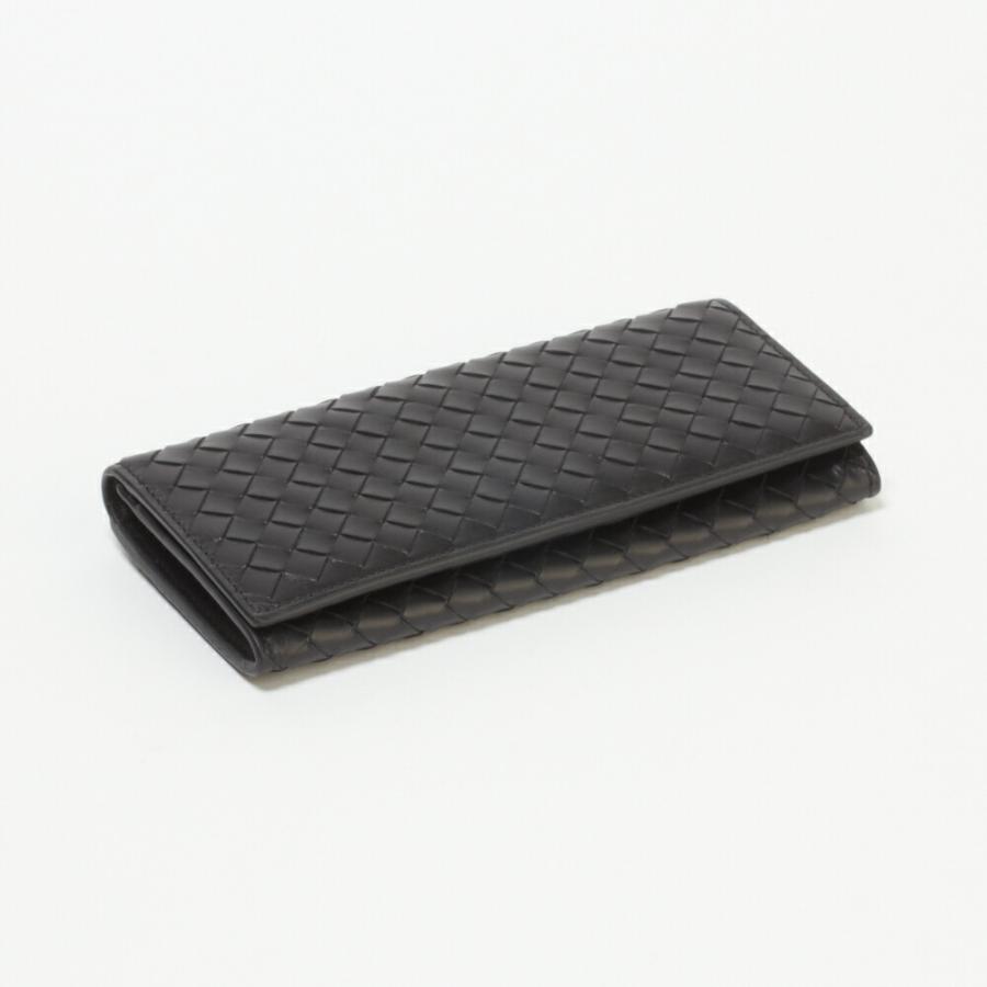 【並行輸入品】 ボッテガヴェネタ メンズ 長財布 イントレチャート 小銭入れ無し BOTTEGA VENETA 120697-V47W1 1000 NEROの画像