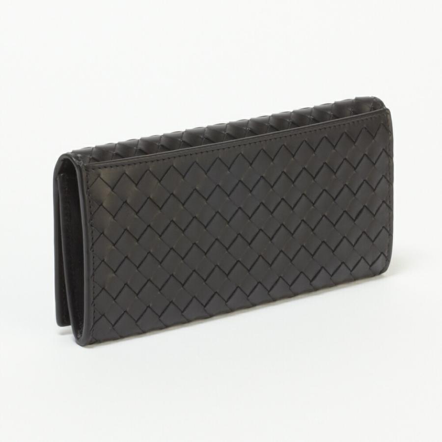 【並行輸入品】 ボッテガヴェネタ メンズ 長財布 イントレチャート 小銭入れ無し BOTTEGA VENETA 120697-V47W1 1000 NEROの画像