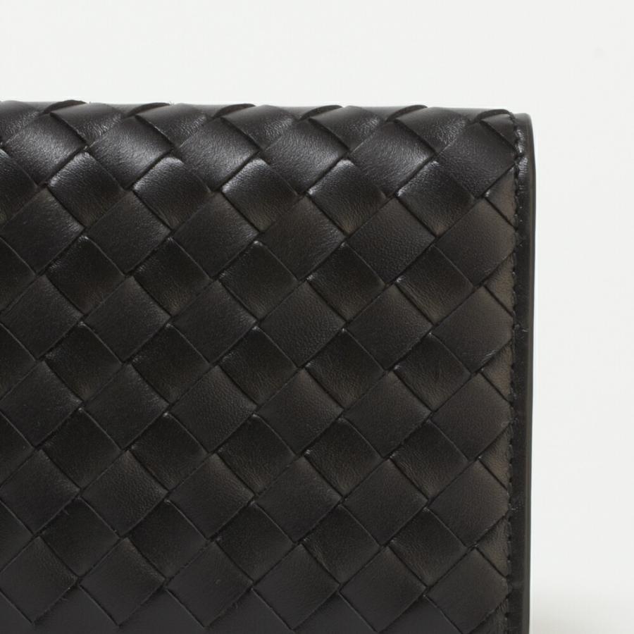 【並行輸入品】 ボッテガヴェネタ メンズ 長財布 イントレチャート 小銭入れ無し BOTTEGA VENETA 120697-V47W1 1000 NEROの画像
