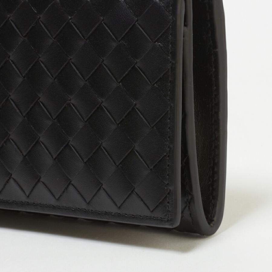 【並行輸入品】 ボッテガヴェネタ メンズ 長財布 イントレチャート 小銭入れ無し BOTTEGA VENETA 120697-V47W1 1000 NEROの画像