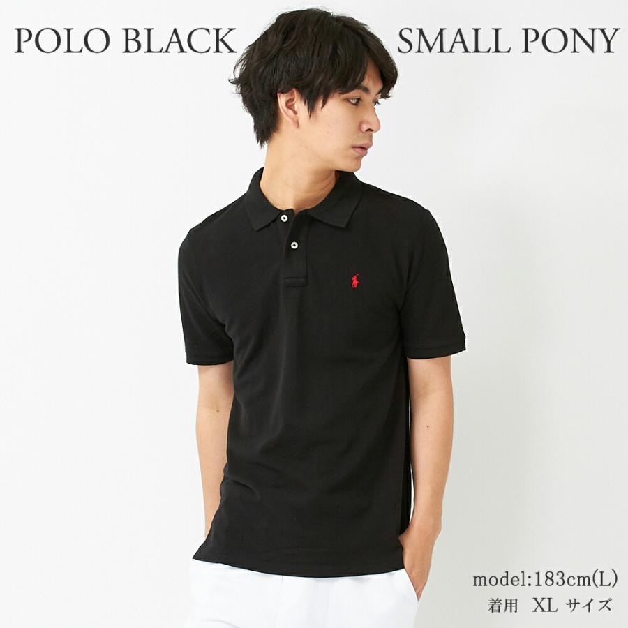 【新品未使用】Polo by Ralph Lauren黒ポロシャツSレッドポニー POLO RALPH LAUREN（ポロ・ラルフローレン） 【並行輸入品】 ポロ
