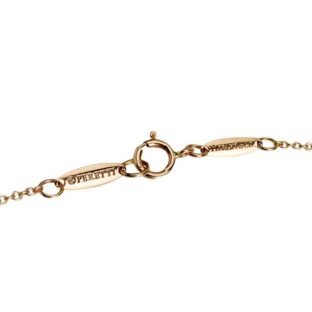 ティファニー ネックレス TIFFANY バイザヤード ダイヤ 0.03ct ローズ  