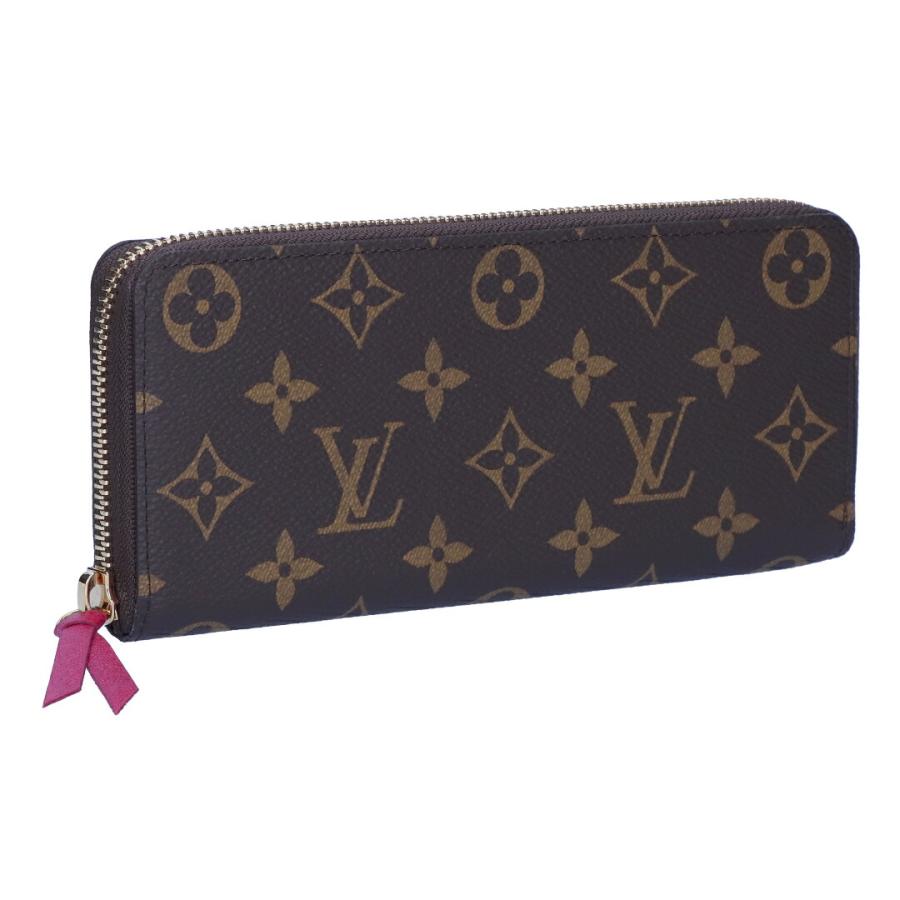 【並行輸入品】 ルイヴィトン LOUIS VUITTON 長財布 モノグラム M60742 ポルトフォイユ・クレマンス フューシャ