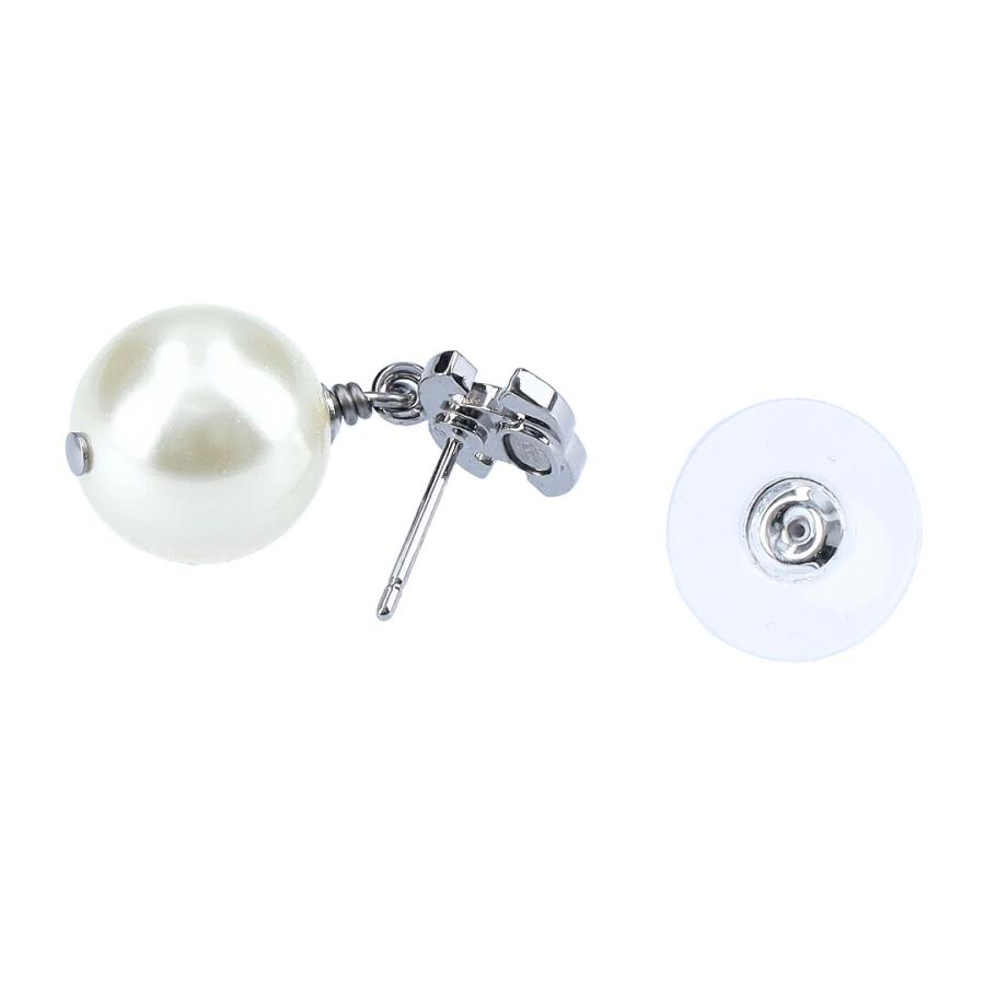 【並行輸入品】 シャネル CHANEL ピアス A36138 Y02005 Z2354 SILVER×PEARLの画像