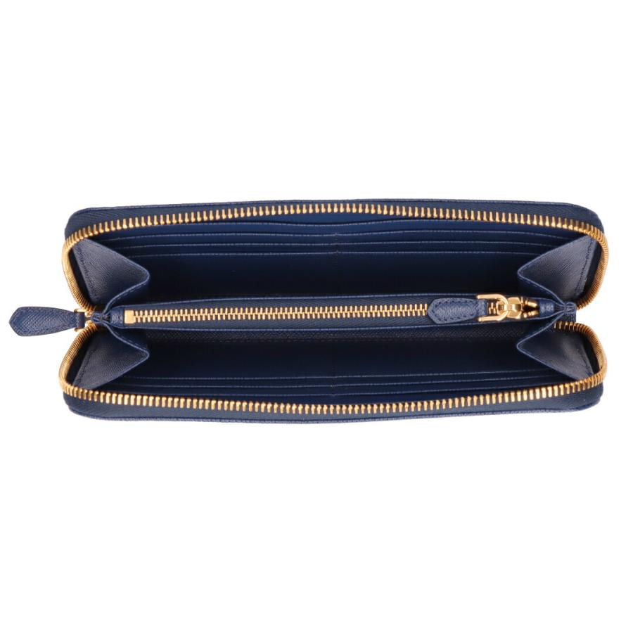 PRADA プラダ　長財布　ブラック ブラック/ピンク サフィアーノマルチカラー ジップアラウンド長
