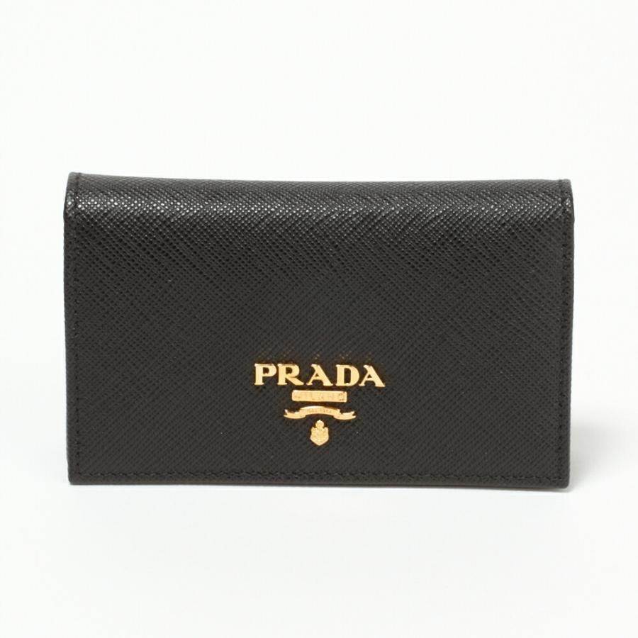 プラダ カードケース PRADA：プラダ 1MC122 QWA NERO 【SAFFIANO METAL