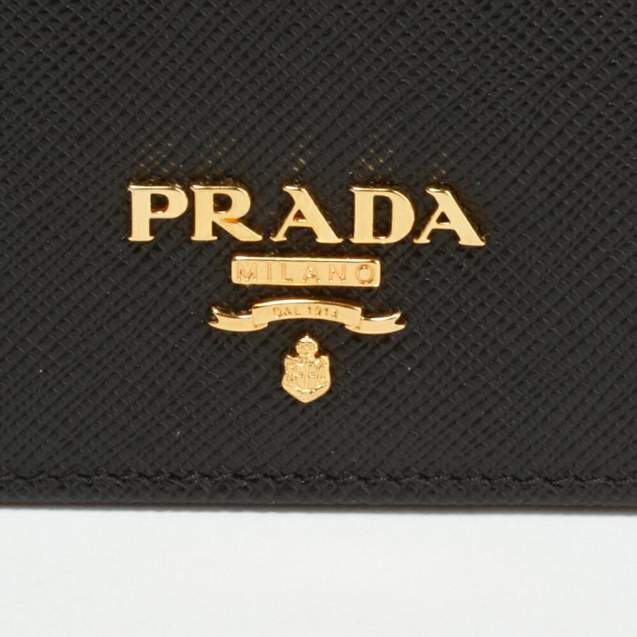 プラダ カードケース PRADA：プラダ 1MC122 QWA NERO 【SAFFIANO METAL