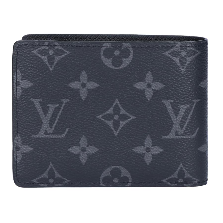 【並行輸入品】 ルイヴィトン LOUIS VUITTON 折り財布 2つ折り財布 ポルトフォイユ・ミュルティプル M61695 ブラックの画像