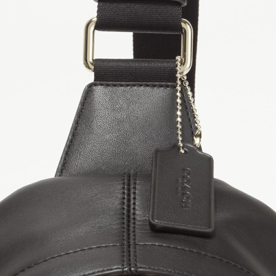 【美品】コーチ　チャールズ　ボディーバッグ　シグネチャー　ブラック　F54787 COACH コーチ ボディバッグ メンズ シグネチャー メッセンジャー
