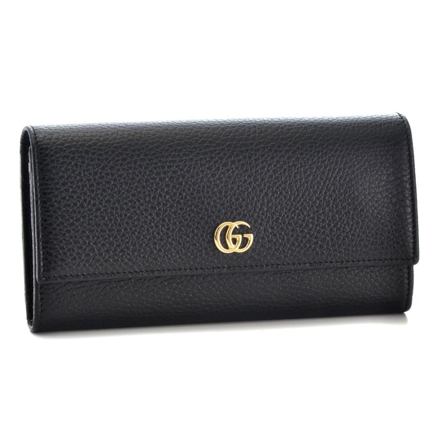 GUCCI グッチ 財布 長財布 456116 CAO0G 1000 NERO 【PETITE MARMONT  